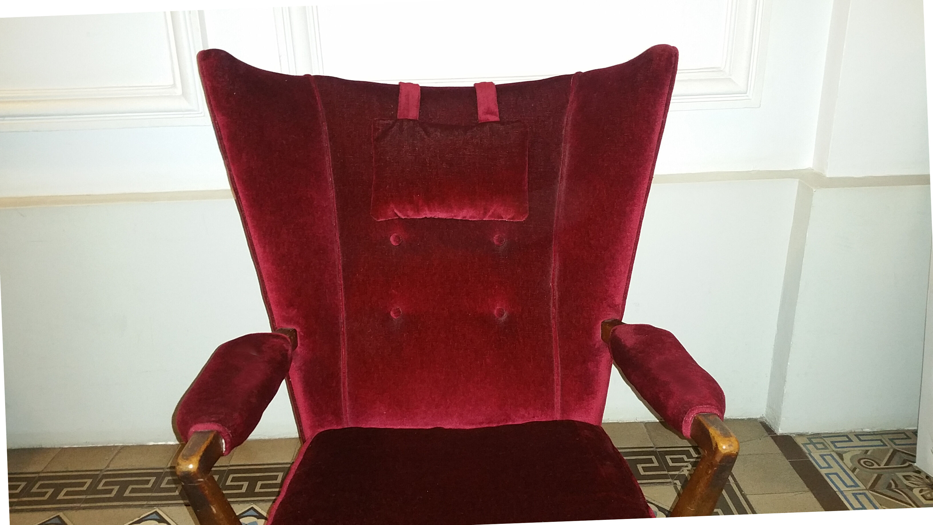 1 armchair bergere chair wing G-Plan, restored 50-60 years