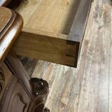 Curved Provençal Louis XV style desk in carved walnut circa 1880