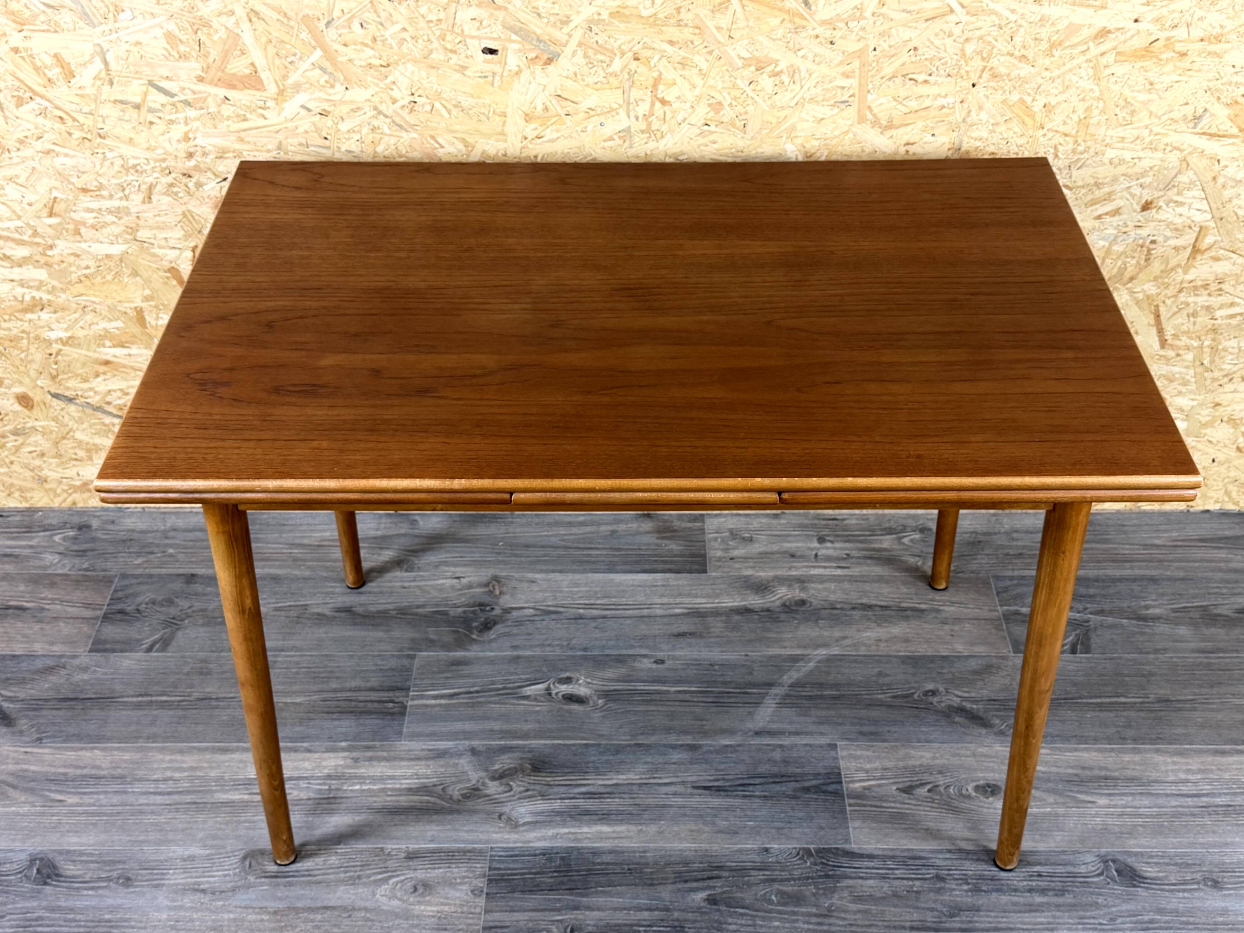 1960s 1970s Teak Dining Table Danish Modern Design Made in Denmark