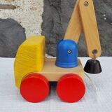 Wooden articulated truck toy