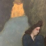 Painting The Confidence, the Two Friends, 20th Century