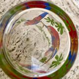 Six vintage parakeet glasses