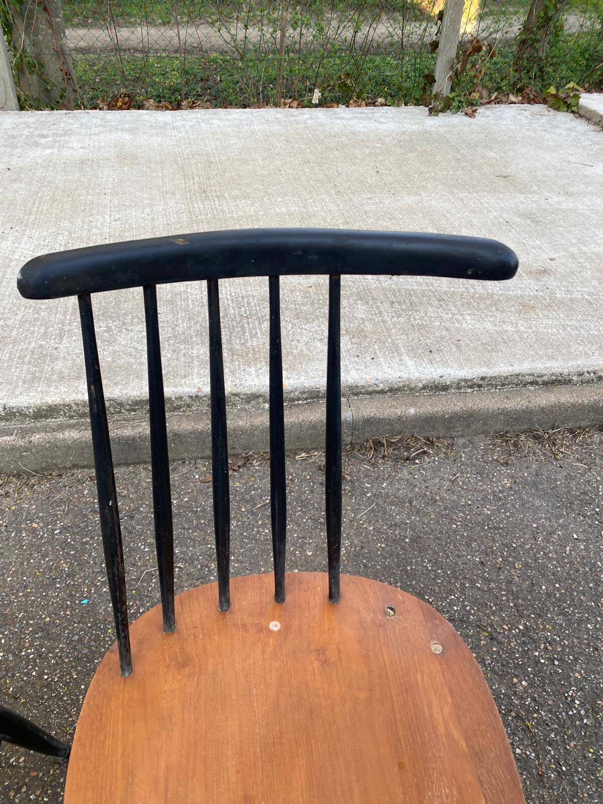 2 Scandinavian Fannett chairs by Ilmari Tapiovaara 1960