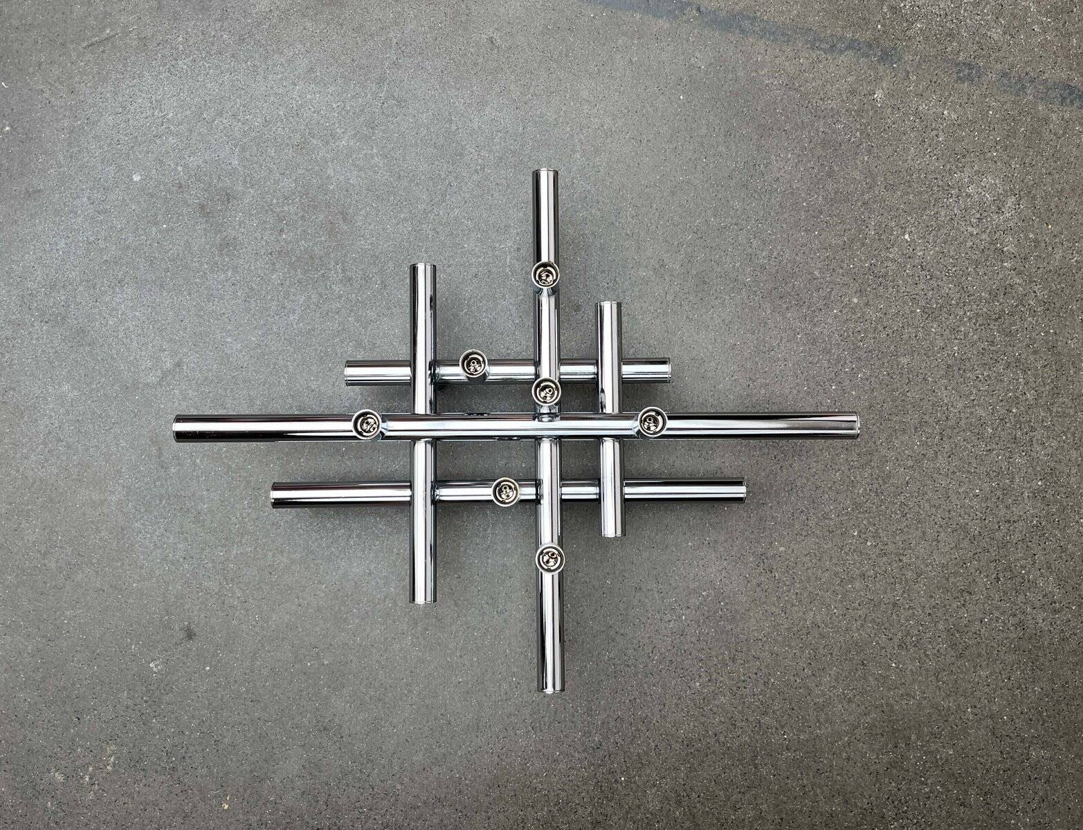 Mid-century Swiss space-age wall lamps or ceiling lights by Temde, 1960s.