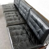 Suite of 4 low chairs or sofa 1950 vintage