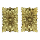 Pair of Louis XVI style ornaments from the 19th century - gilded bronze