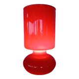 Lampe Ikea vintage fait main rouge