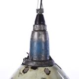 Enamel pendant lamp green