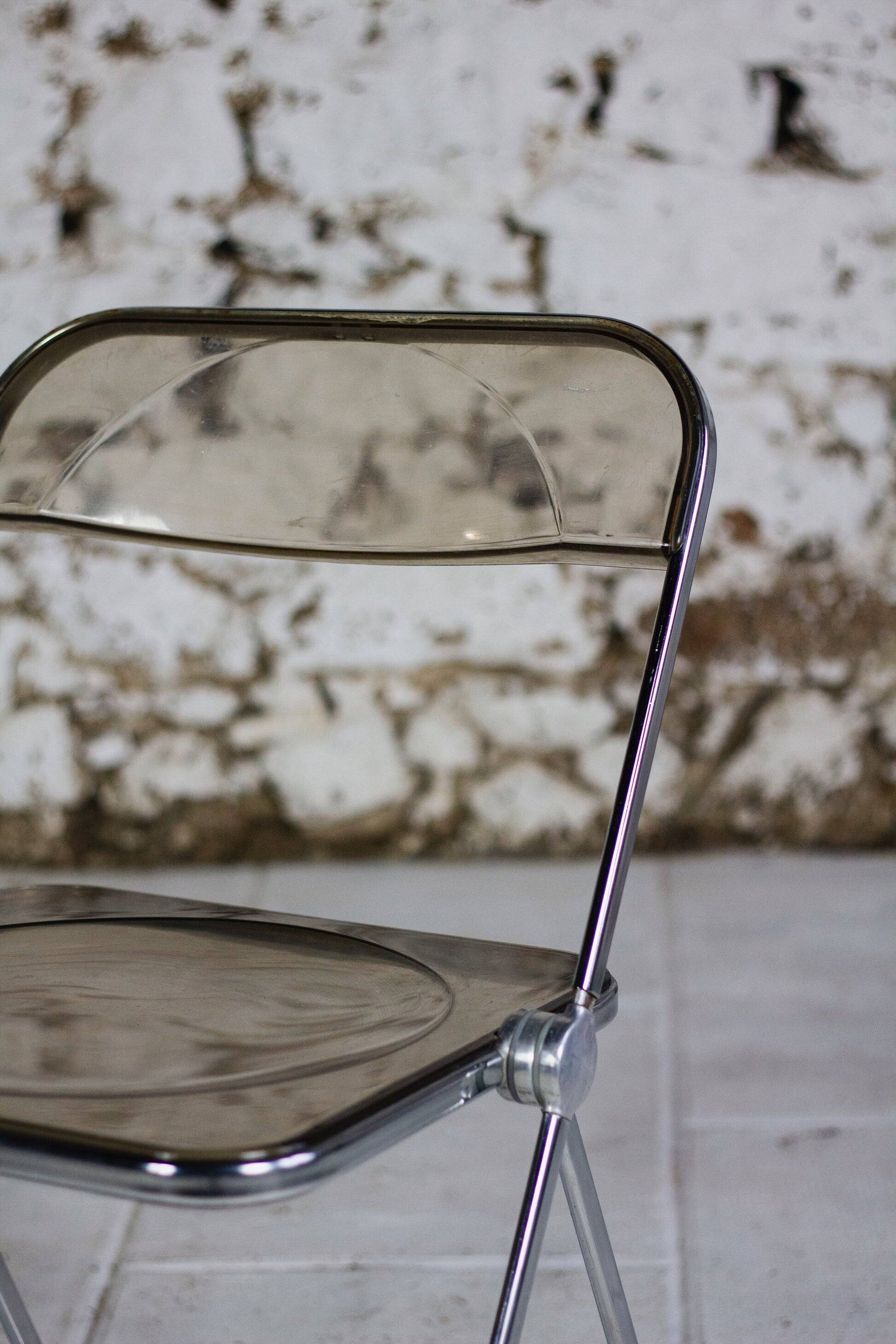 4 Plia chairs by Giancarlo Piretti for Castelli, 1970