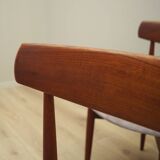 Set of four teak chairs, Danish design, 1960s, designer: H.W. Klein