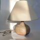 J. Pouchain lamp, fabric shade 1960