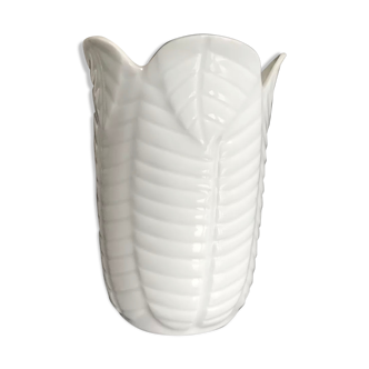Vase en porcelaine de limoges fait main signature jacques pergay 12 cm