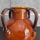 Signed 4-handled vase