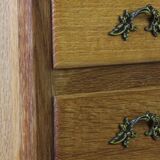 Vintage Danish 1967 Highboy 6 Drawer Dresser in Oak