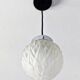 Art deco globe pendant light