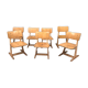 Series of 6 vintage Casala chairs