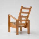 Dutch Modernist Oak Chair, 1980s