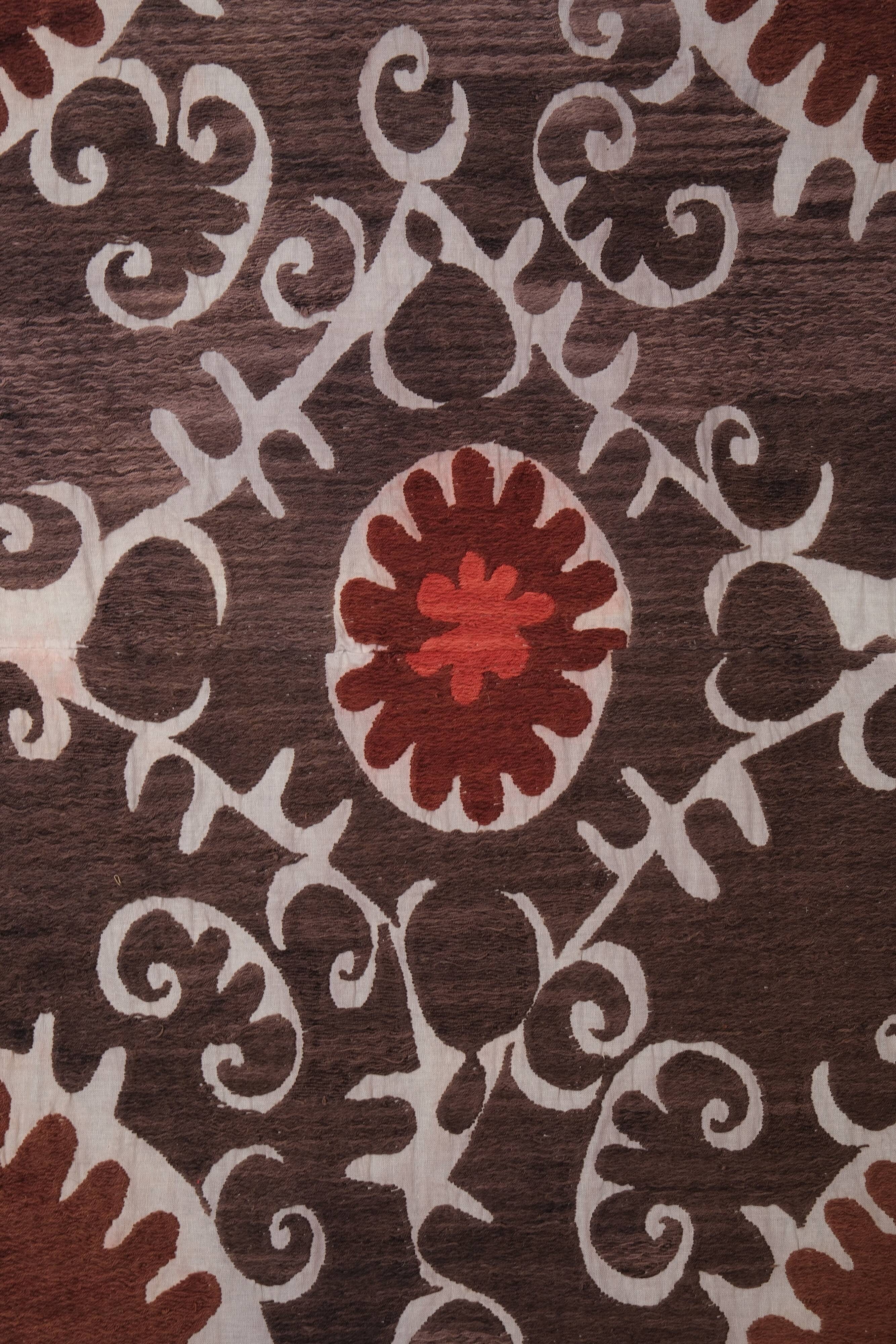 Hand knotted rug, vintage turkish rug 260x347 cm