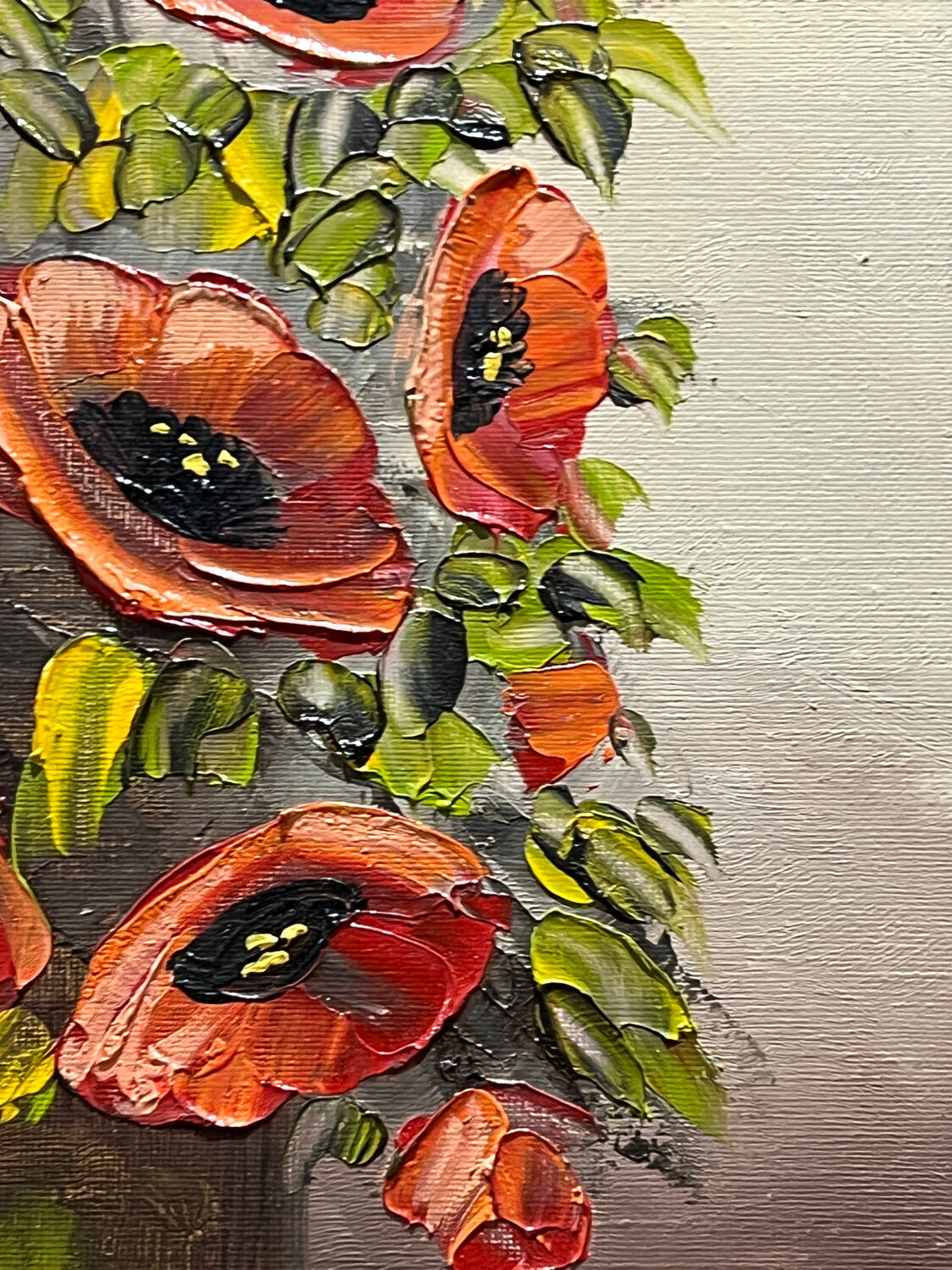 Still Life A Vase with Poppies