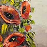 Nature morte Une Vase avec des Coquelicots