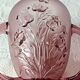 Vintage purple art deco verelys vase, "les campanules" model