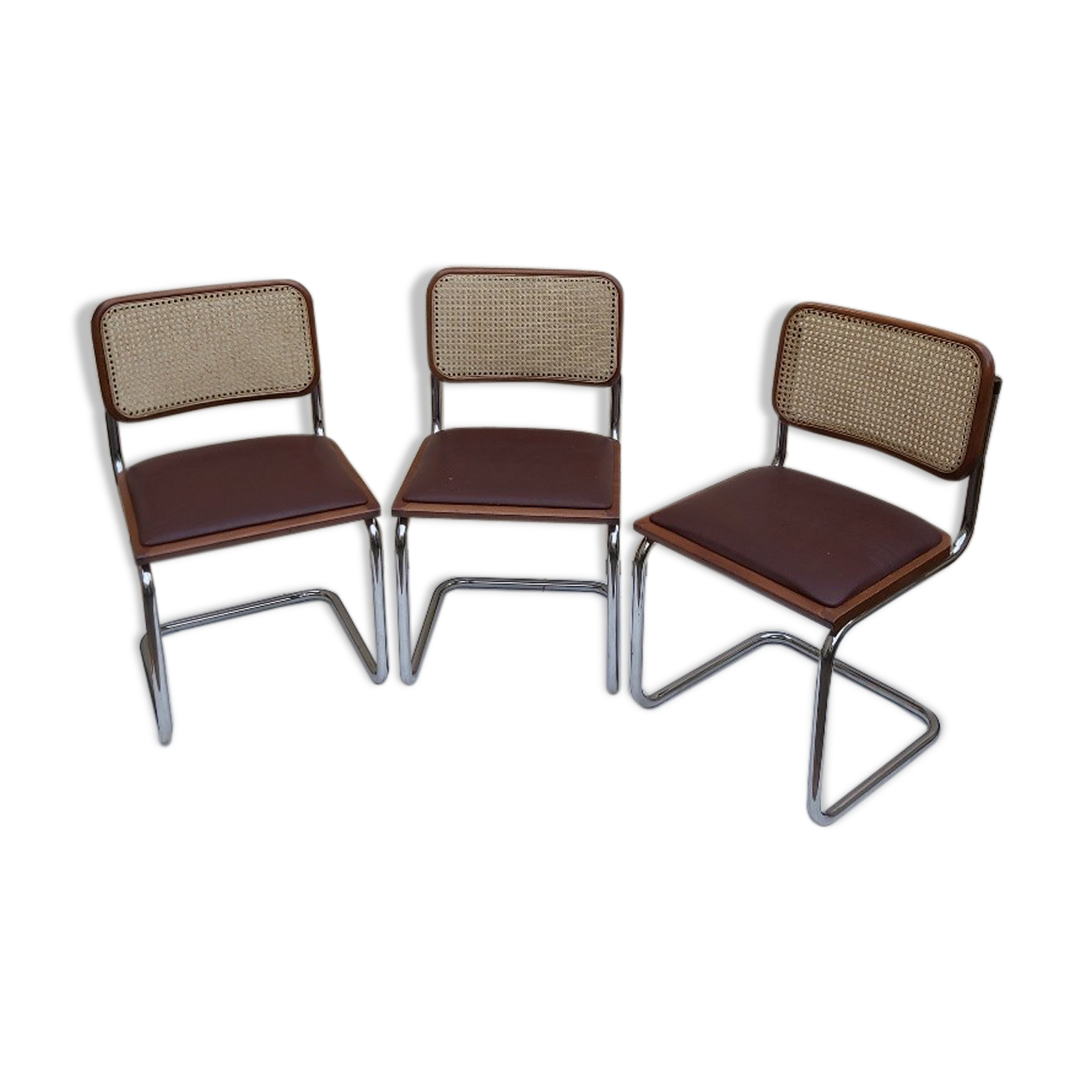 Set de 3 chaises Cesca B32 Marcel Breuer
