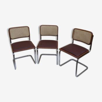 Set de 3 chaises Cesca B32 Marcel Breuer