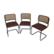 Set de 3 chaises Cesca B32 Marcel Breuer