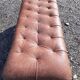 Banquette bois et skai marron