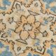 6x9 Shades Of Orange & Blue Vintage Rug, 186x289Cm
