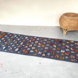 Berber Kilim Hallway Rug VINTAGE Velvet Patterns