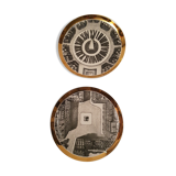 2 fornasetti porcelain plates