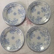 Lot de 4 assiettes plates modèle Fleurette de Gien