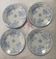 Lot de 4 assiettes plates modèle Fleurette de Gien