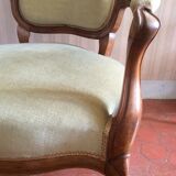 Almond green velvet convertible