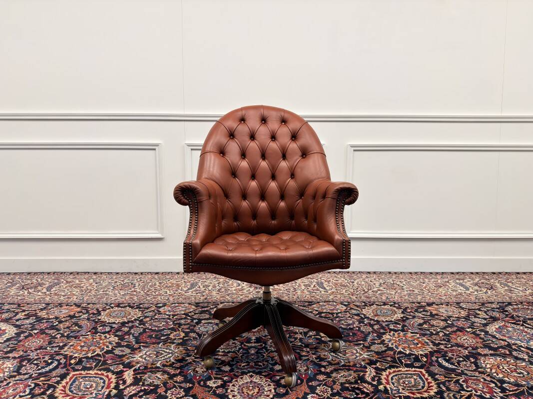 Chaise de bureau Chesterfield Wade classique en anglais