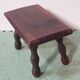 Lot de 2 repose-pieds petits bancs en bois