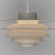 Pendant light "Verona" by Sven Middelboe for Nordisk Solar Compagni. Denmark 1970s.