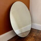 Round mirror beveled 1950