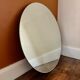Round mirror beveled 1950