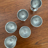 Coquetiers vintage en inox