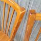 Set of 5 antique signed Baumann bistro chairs