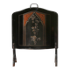 19th Century black Art Nouveau Fire Screen, Belgium