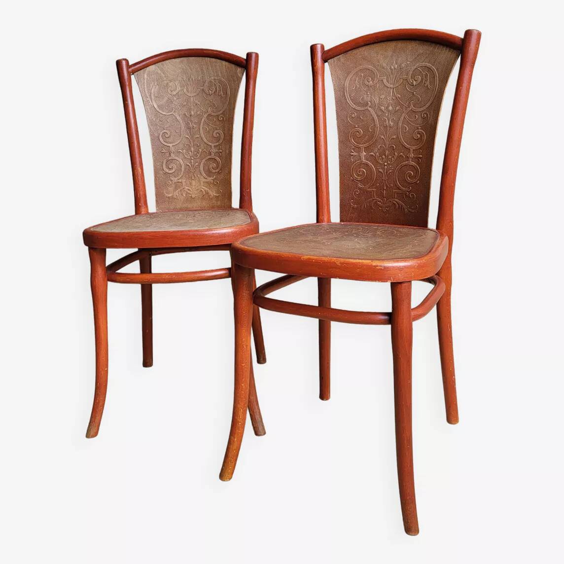 Pair of Art Nouveau Thonet chairs