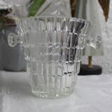 Seau à glaçons en verre moulé