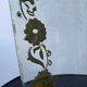 Art Deco engraved tabletop mirror