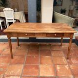 Solid wood farmhouse table
