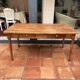 Solid wood farmhouse table