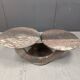 Vintage two tier marble coffee table, 1970s