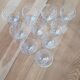 10 vintage cut glass water glasses